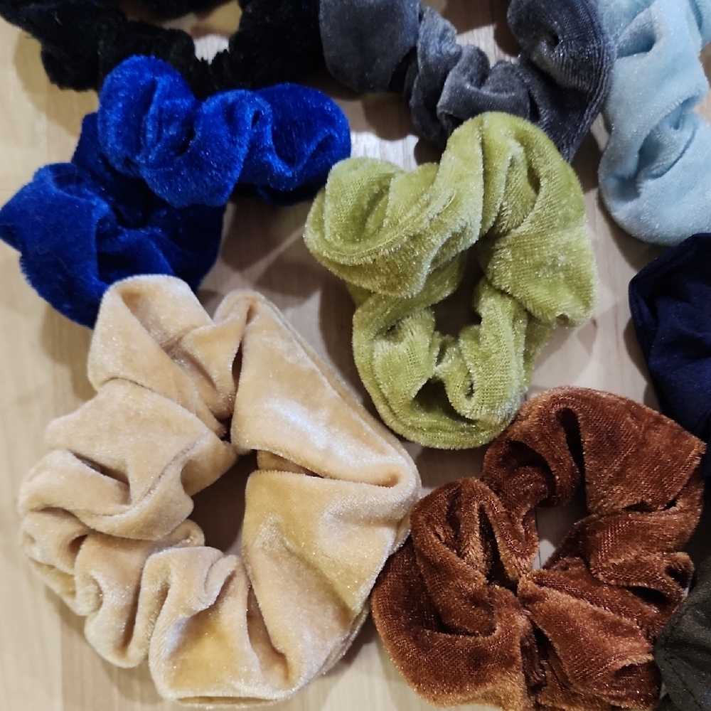 Colorful Scrunchie Set Of 16 - Picture 4 of 6